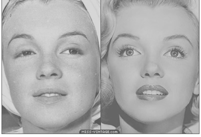 Marilyn Monroe sin maquillaje
